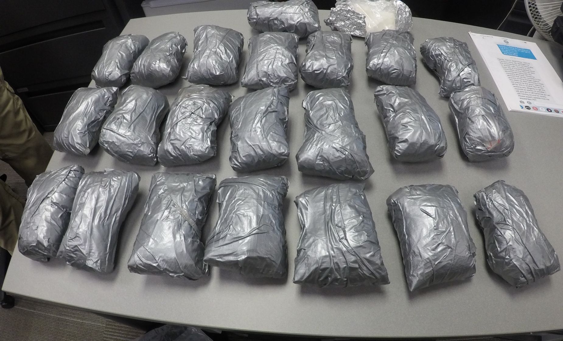 22 pounds of meth
